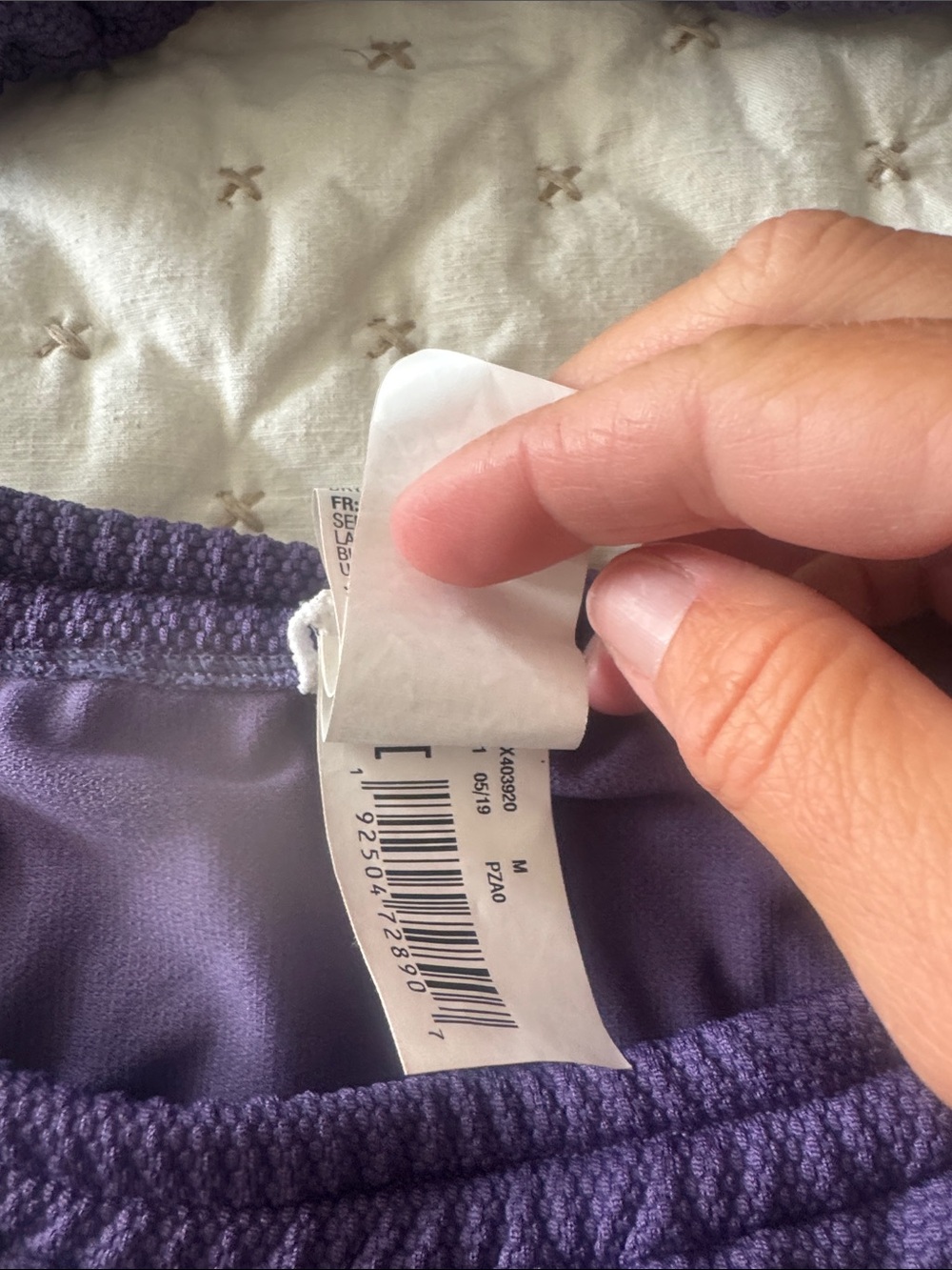 Roxy Purple Triangle Bikini Set - Picture 2 of 5